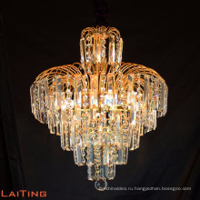 2017 оптовая хрустальная люстра освещение превосходное качество золотой кристалл для отеля лобби